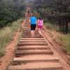 Just after the trailhead at the incline.