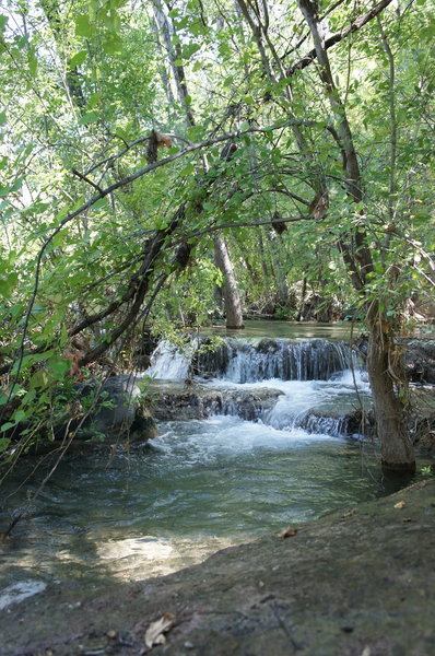 Smaller falls on the way to the larger falls.