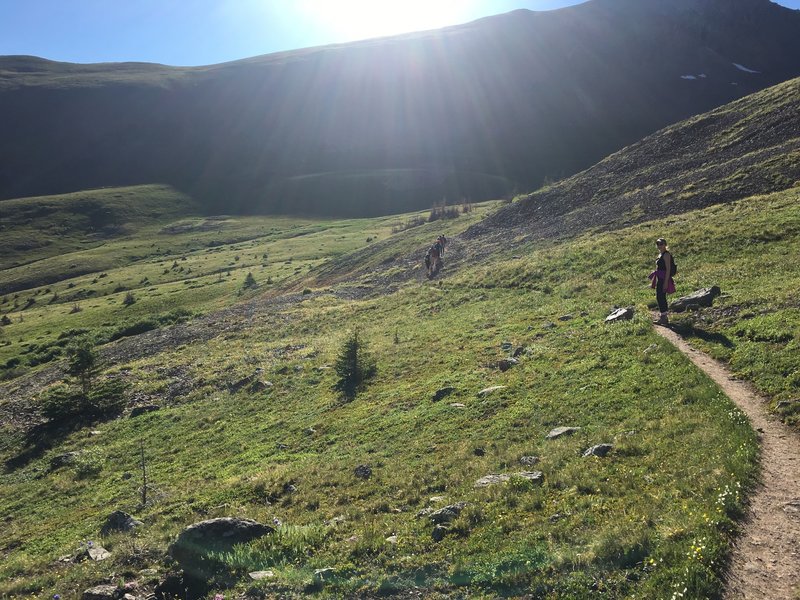 Colorado Trail leading to San Luis Peak south summit route.