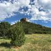 View of Castle Rock from the trailhead.