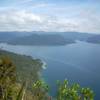 Lake Waikaremoana from the Panekire bluffs.