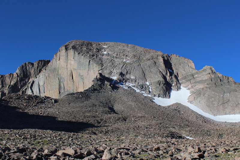 View of Longs Peak from the Boulderfield.