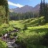 The Gore range behind Deluge Creek.