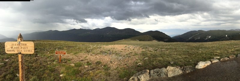 At the top of the Alpine Ridge Trail.