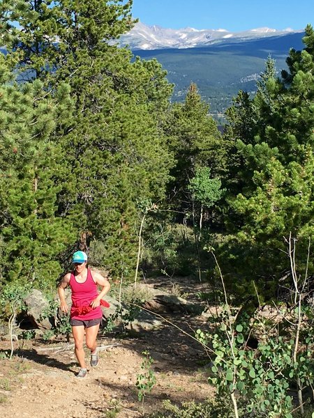 High peaks of the continental divide in the distance