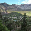 From Perimeter Trail, overlooking Ouray.