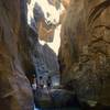 The entrance to Ordervilee Canyon from Zion Canyon