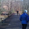 Crossing over First Branch on a well maintained bridge.