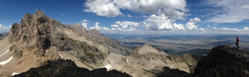 Panorama from top of Static Peak toward Buck Mountain.