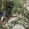 Leaving the petroglyphs.