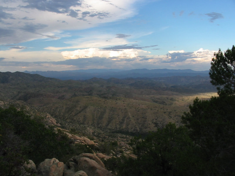 Sweeping views from Rincon Peak make for a great place to watch clouds.