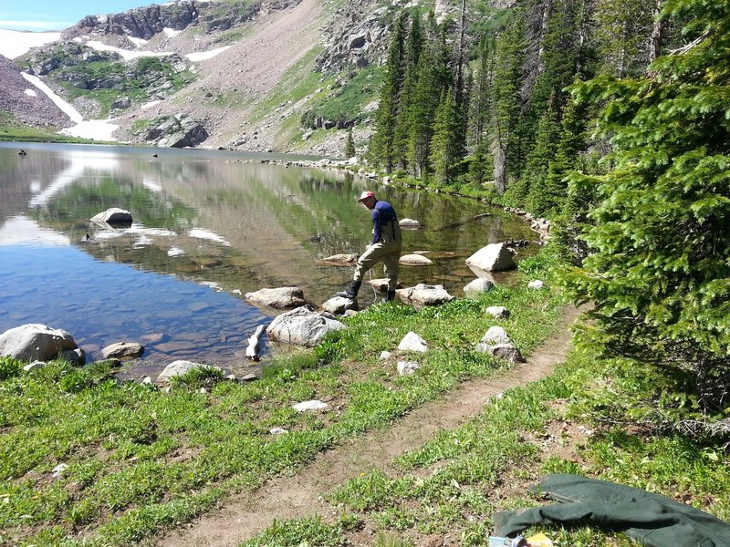 Finally made it to the lake. Time for some fishing.