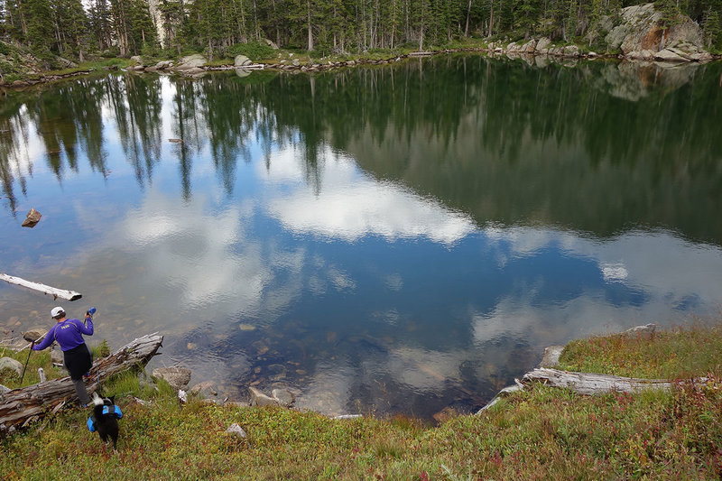 Nearby, Secret Lake.