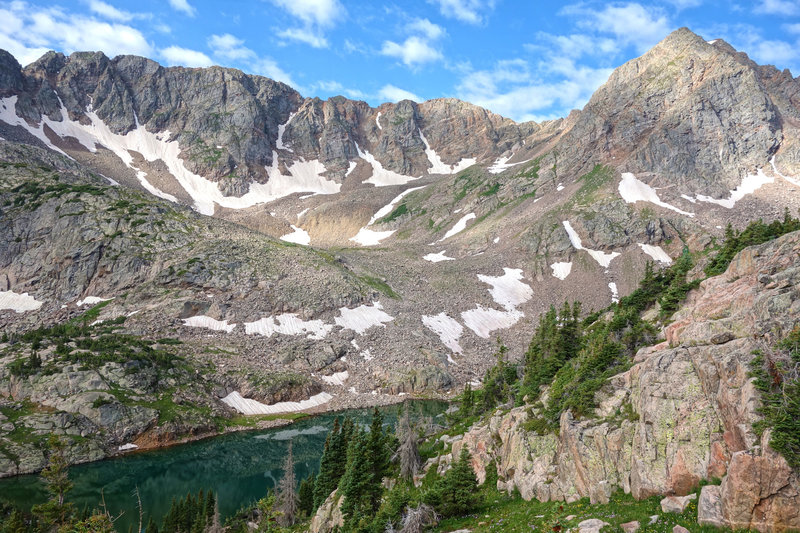 Unnamed lake above Upper Boulder Lake.