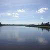 View of the St. John's River from the edge of the pier.