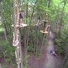 GoApe section of the park. Great family fun and one of the park's main attractions.