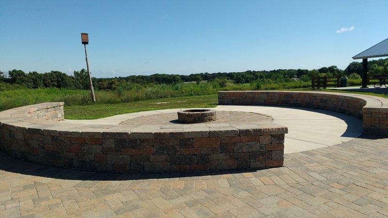 Firepit at Hilltop Group Area.