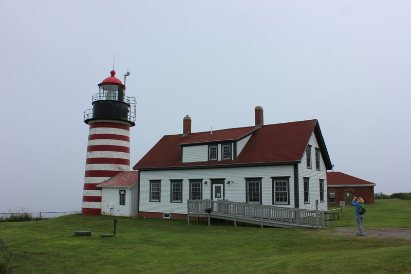 West Quoddy Head Lighthouse.