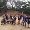 Campinho - Rampas de Bike - The group at the bike ramps.