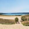 Wide shot from the highest point after the dune climb.