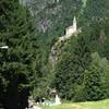 View of the Church of St. Stephen from the ancient glassworks / Vista della chiesa di Santo Stefano dall'antica vetreria.