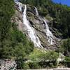 Nardis waterfall view from the hut / La cascata Nardis vista dal rifugio.