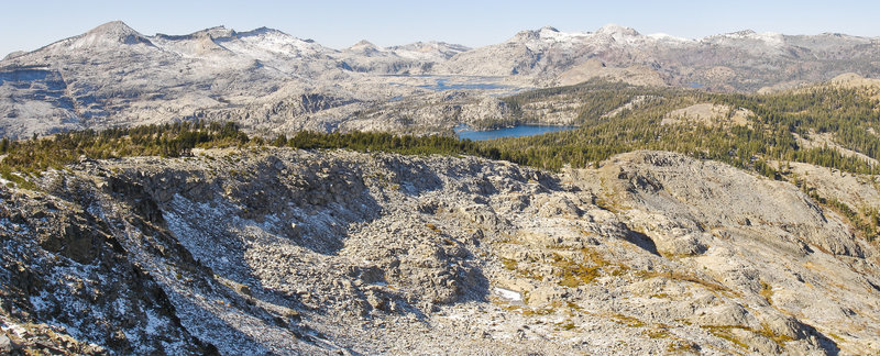 Toward Lake Aloha from Ralston Peak summit.