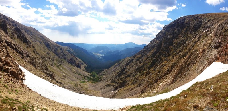 In the saddle between Chapin and Chiquita looking southeast.