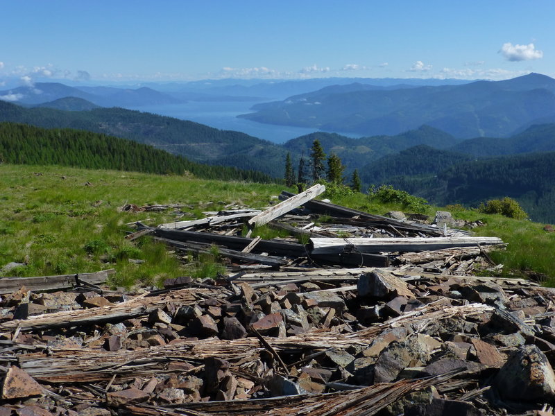 Looking towards Lake Pend Oreille from Chilco Mountain, Idaho.