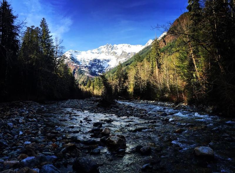 Mount Shuksan from the Baker River Trail.