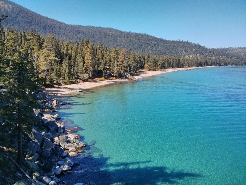 D. L. Bliss State Park beach.