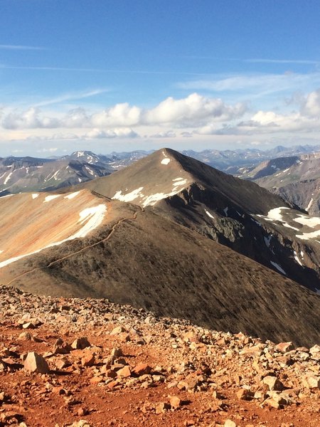 The trail in between Redcloud and Sunshine in the San Juans!!