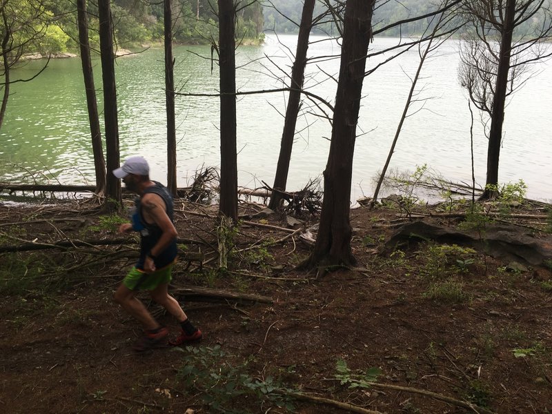 Lakeside running on the Point Loop.