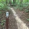 Typical signage on the trail system.