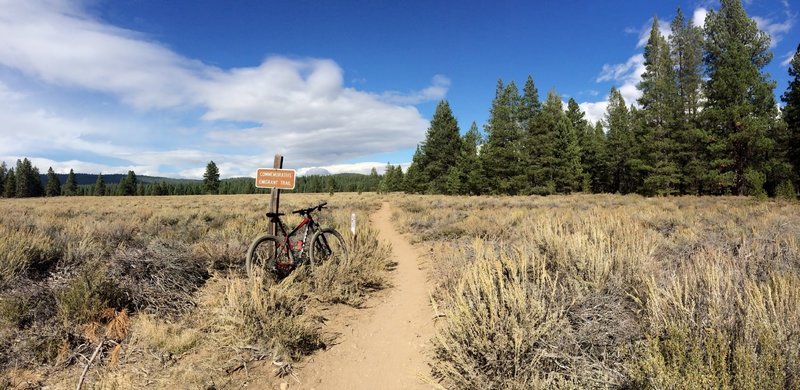 An open section of the multi-use Commemorative Emigrant Trail.