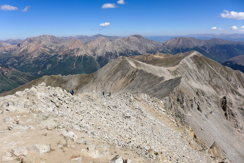 View from the top and the trail back down