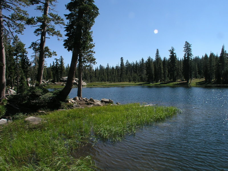 Sand Ridge Lake on a bluebird day. with permission from George Lamson