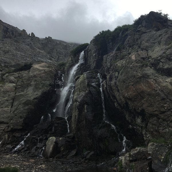 Timberline Falls on the way to Lake of Glass and Sky Pond.