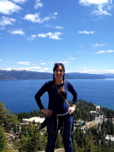 Enjoying the view from Stateline Lookout.