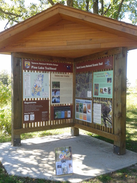 The trailhead kiosk at the trailhead has maps and regulations.