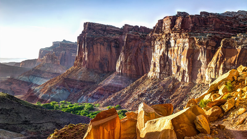 Overlooking Fruita from the Cohab Canyon Trail.