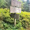 Trail Junction at Mt LeConte.