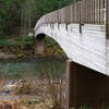 Boulder Ridge Trail begins  after crossing the large Salmon River bridge. Photo by John Sparks.