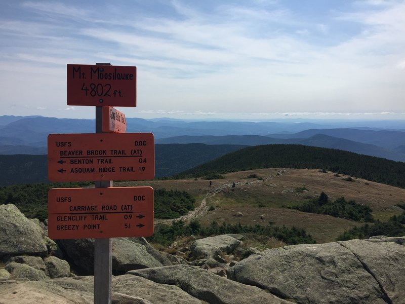 Summit marker sign.