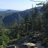 View looking down the trail.