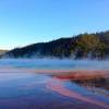 This is the view of Grand Prismatic Spring from the trail.
<br>

<br>

<br>
This is the view of Grand Prismatic Spring from the trail.