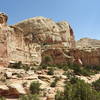 Stunning sandstone in Capitol Reef NP.