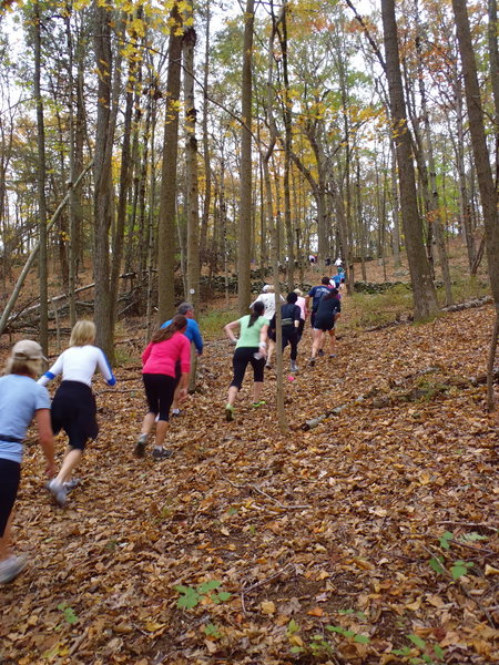 Climbing "Godino's Grind" in 2011.