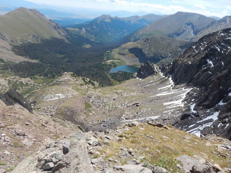 View toward the Rio Grande side of Cottonwood Pass.