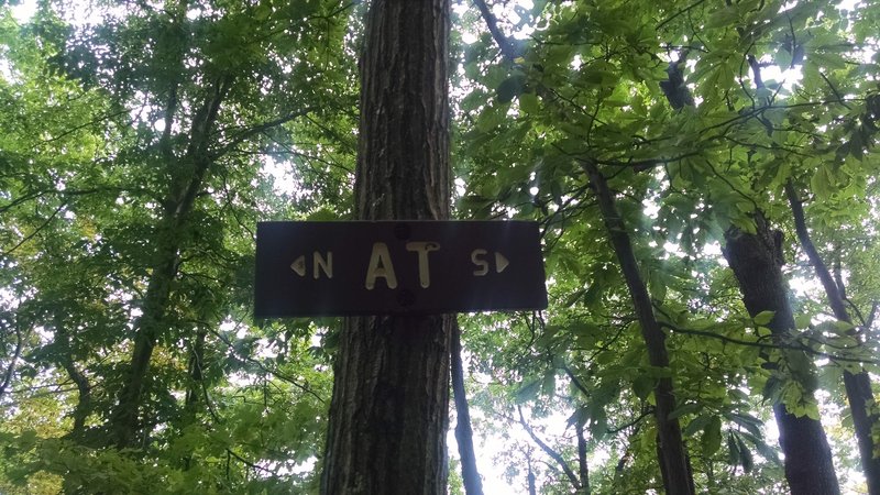 AT Sign: Appalachian Trail - Fox Gap PA to Columbia Gas Pipeline